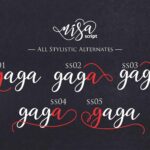 Nisa Font Poster 4