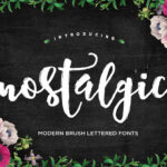 Nostalgic Script Font Poster 1