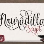 Nouradilla Script Font Poster 1