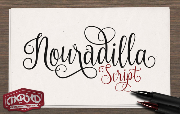 Nouradilla Script Font Poster 1