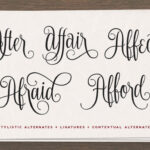 Nouradilla Script Font Poster 4