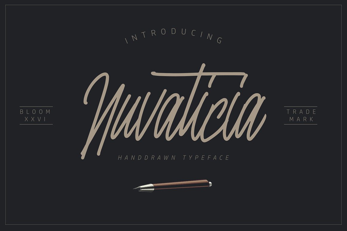 Nuvanticia Font Poster 1