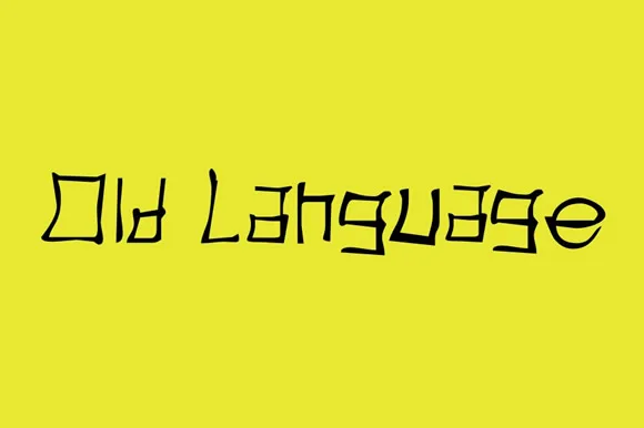 Old Language Font Old Language Font Poster 1
