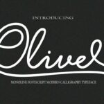 Olive Font Poster 1