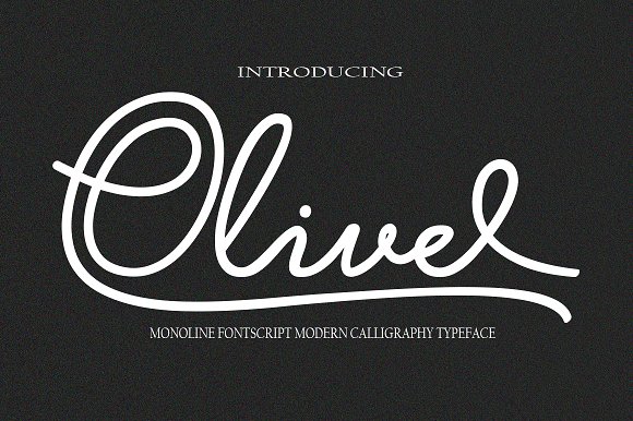 Olive Font Poster 1