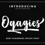 Oqagies Font Poster 1