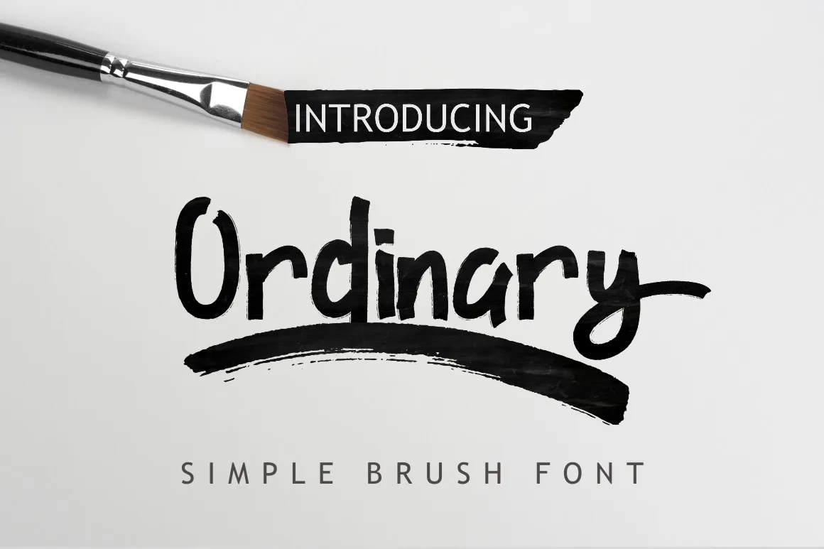 Ordinary Font Ordinary Font Poster 1