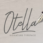 Otella Signature Font Poster 1