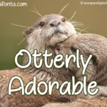 Otterly Adorable Font Poster 1