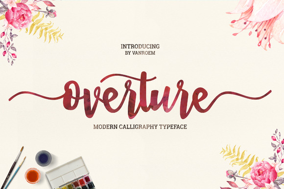 Overture Font Poster 1