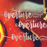 Overture Font Poster 2