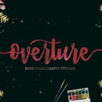 Overture Font Poster 6