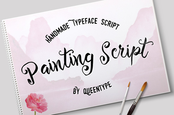 Painting Script Font Poster 1
