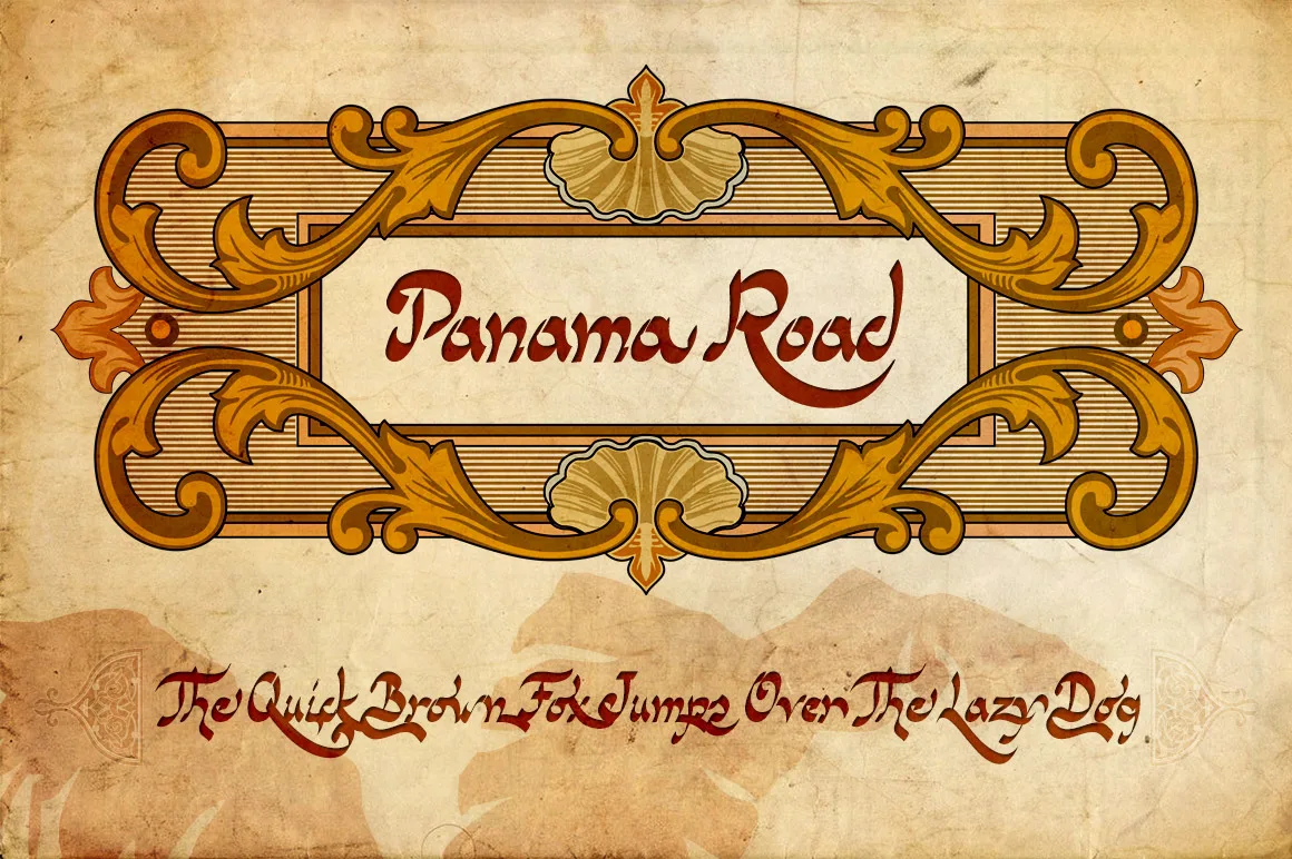 Panama Road Font Panama Road Font Poster 1