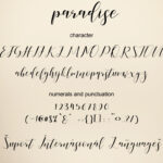 Paradise Font Poster 7