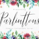 Parlinttons Script Font Poster 1