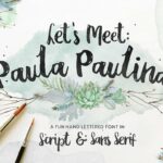 Paula Paulina Font Poster 1