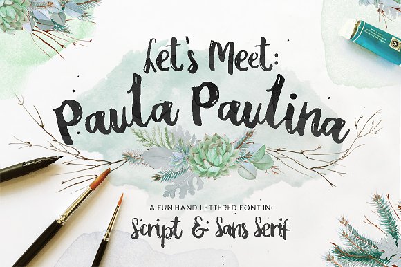 Paula Paulina Font Poster 1