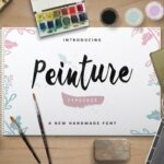 Peinture Font Poster 1