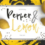 Pepper & Lemon Font Poster 1