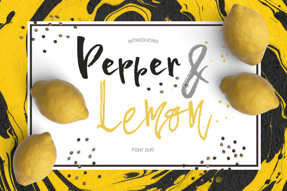 Pepper & Lemon Font Poster 1