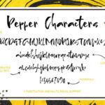 Pepper & Lemon Font Poster 4