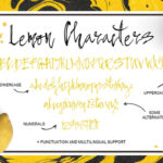 Pepper & Lemon Font Poster 6