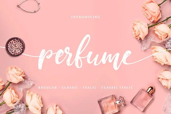 Perfume Font Perfume Font Poster 1