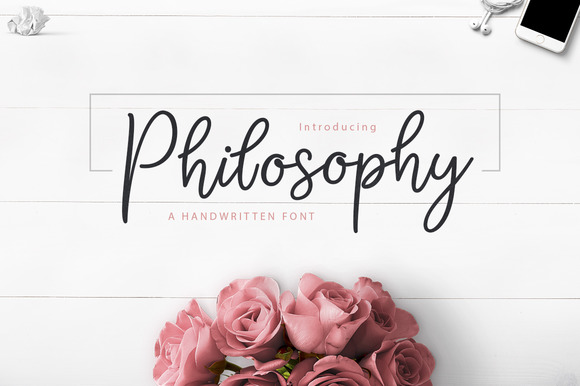 Philosophy Script Font Poster 1