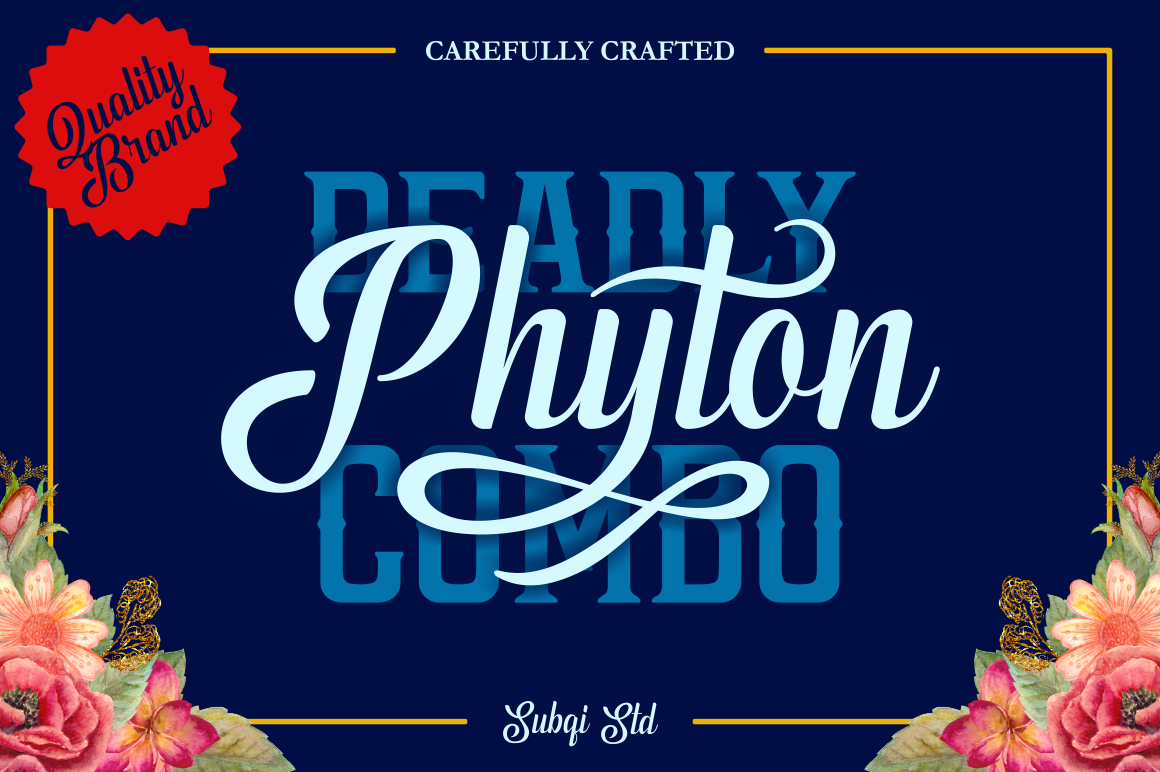 Phyton Font Poster 1