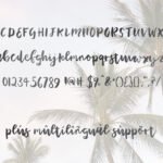 Plumeria Font Poster 5