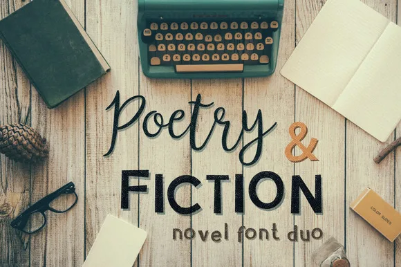 Poetry & Fiction Font Poetry & Fiction Font Poster 1