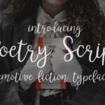 Poetry & Fiction Font Poster 2