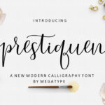 Prestiquen Script Font Poster 1