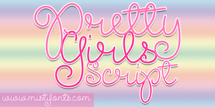 Pretty Girls Font Poster 1