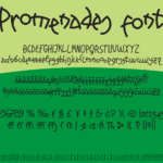 Promenades Font Poster 2