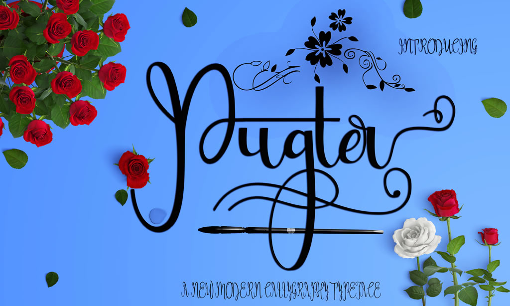 Pugter Font Poster 1