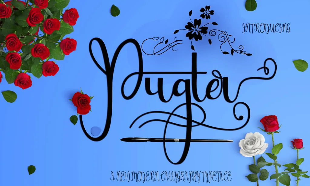 Pugter Font Pugter Font Poster 1