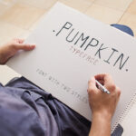 Pumpkin Font Poster 1