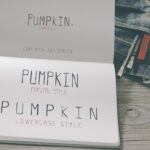 Pumpkin Font Poster 5