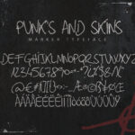 Punks and Skins Font Poster 2