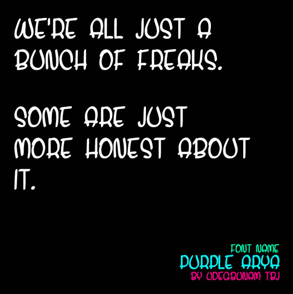 Purple Arya Font