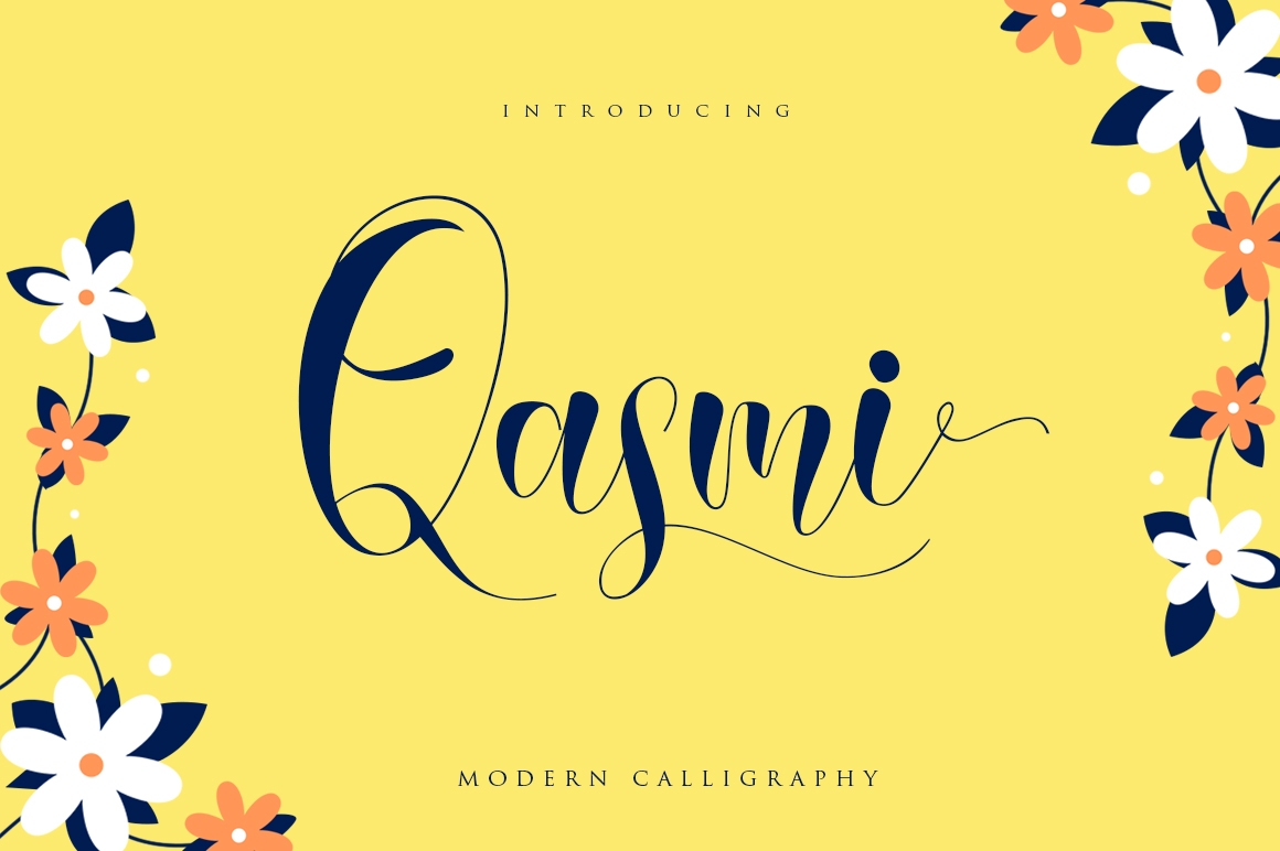 Qasmi Script Font Poster 1