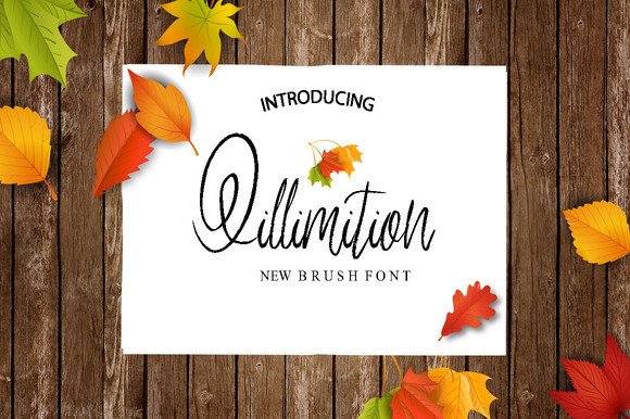 Qillimition Font Poster 1