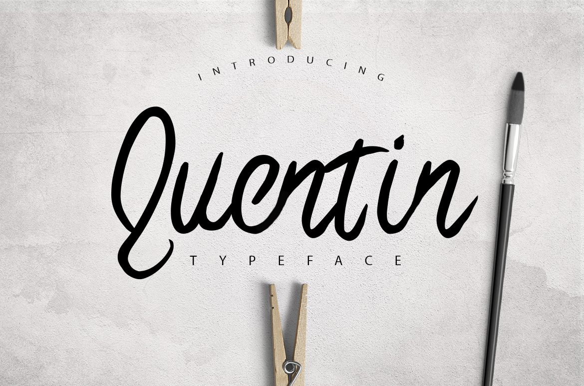 Quentin Font Poster 1