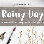 Rainy Day Font Poster 1