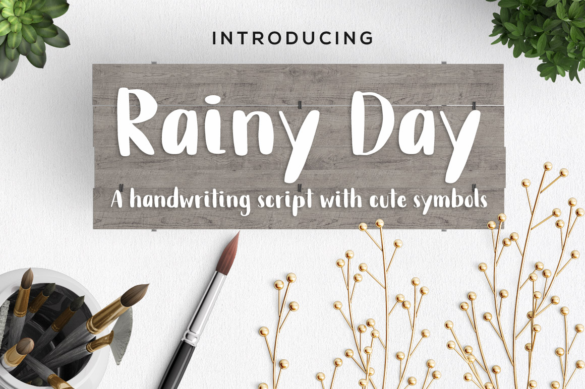 Rainy Day Font Poster 1