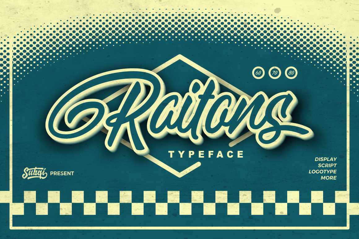 Raitons Font Poster 1