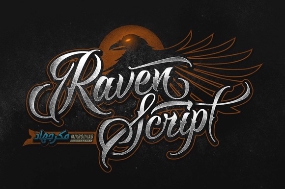 Raven Script Font