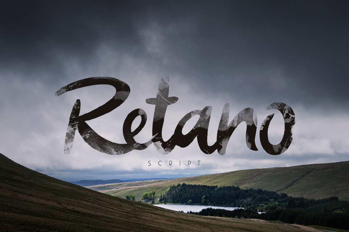 Retano Script Font Poster 1